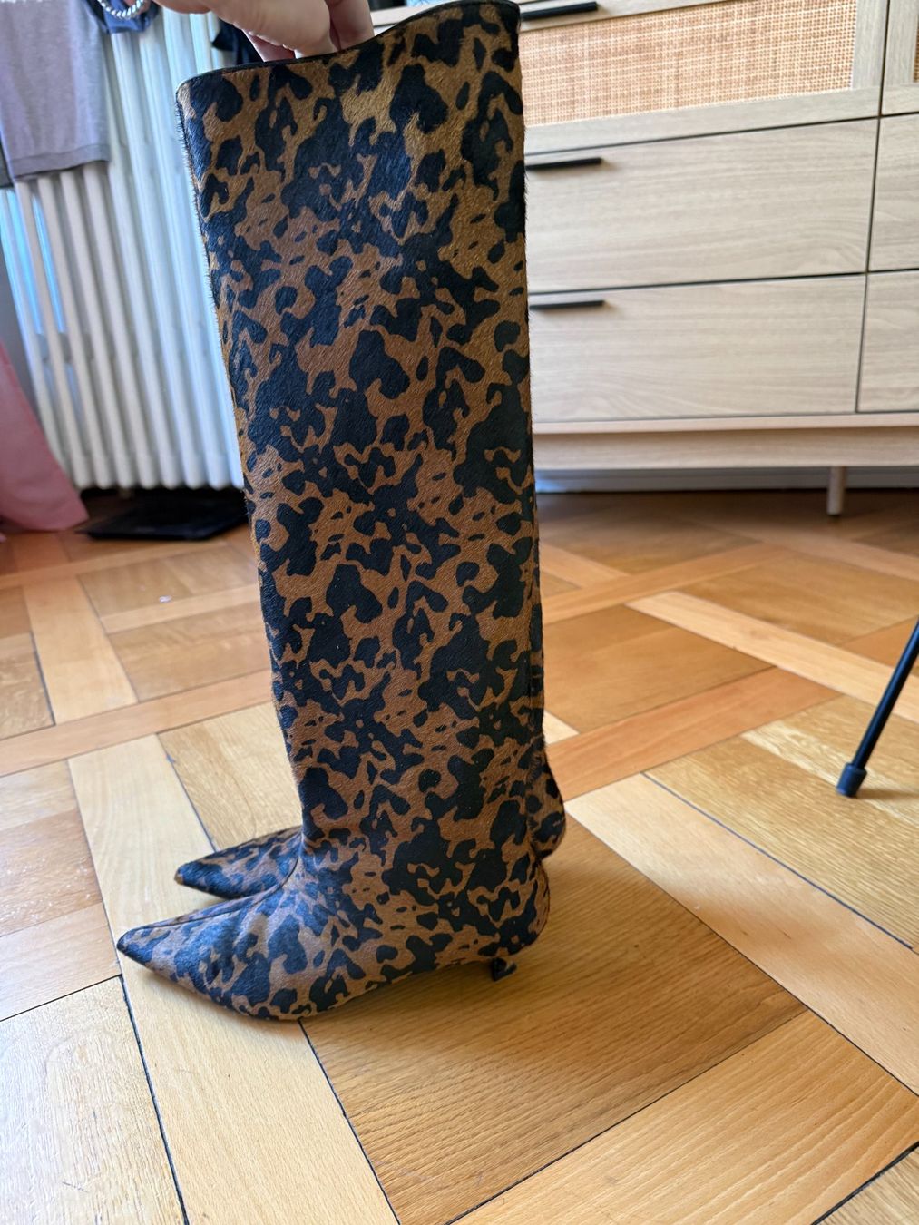 Scarpe da donna: Bottes en cuir À motif léopard – Nuovo (secondo la descrizione) da Genève venduto da reg_zb67 2