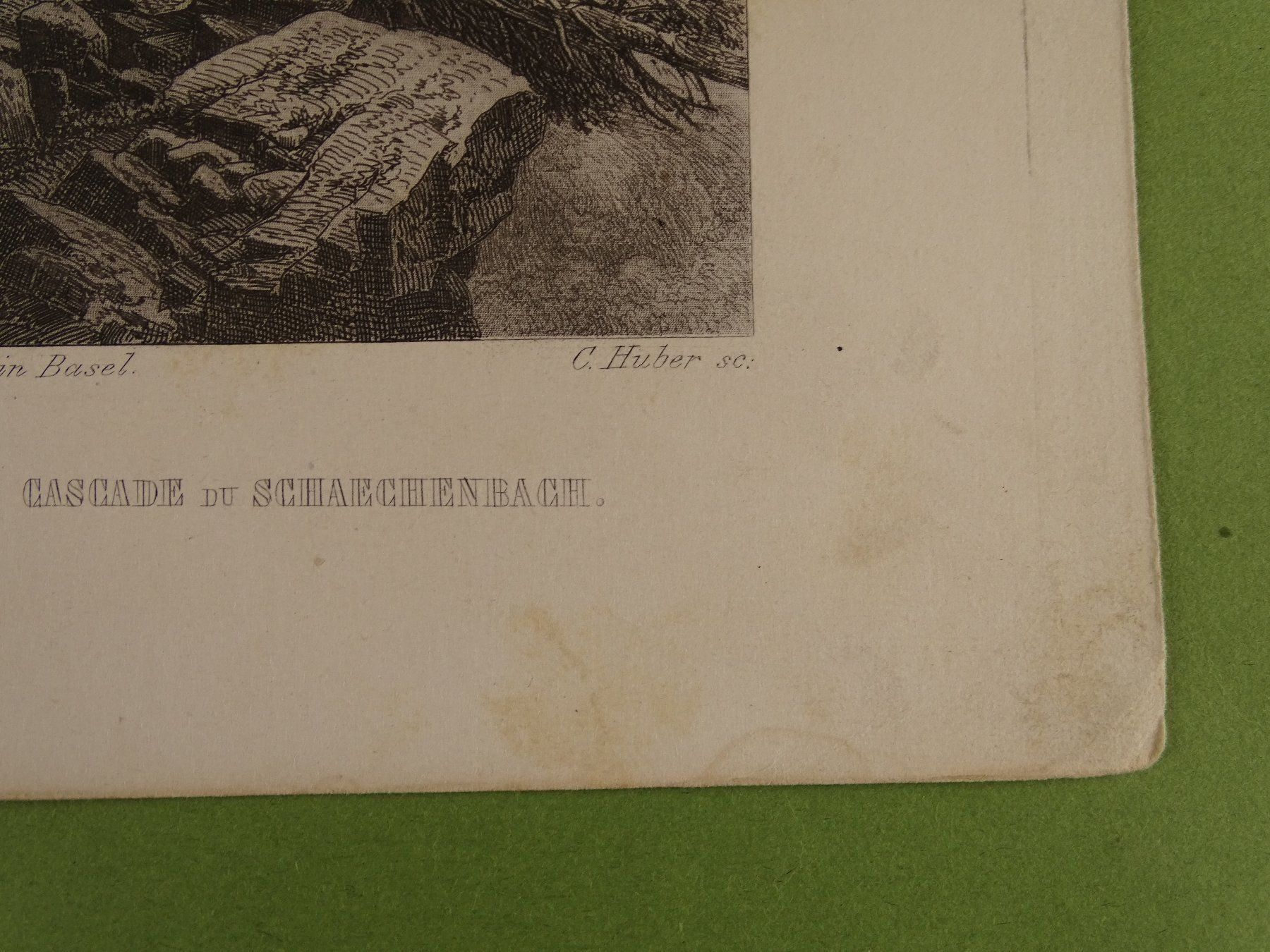 Incisioni: SCHÄCHENBACH URI, STAHLSTICH UM 1865 – Usato da Grüningen venduto da Kartensammler 6