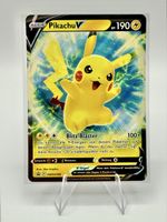 Pokémon Pikachu V SWSH198 Promo Black Star Schwert & Schild