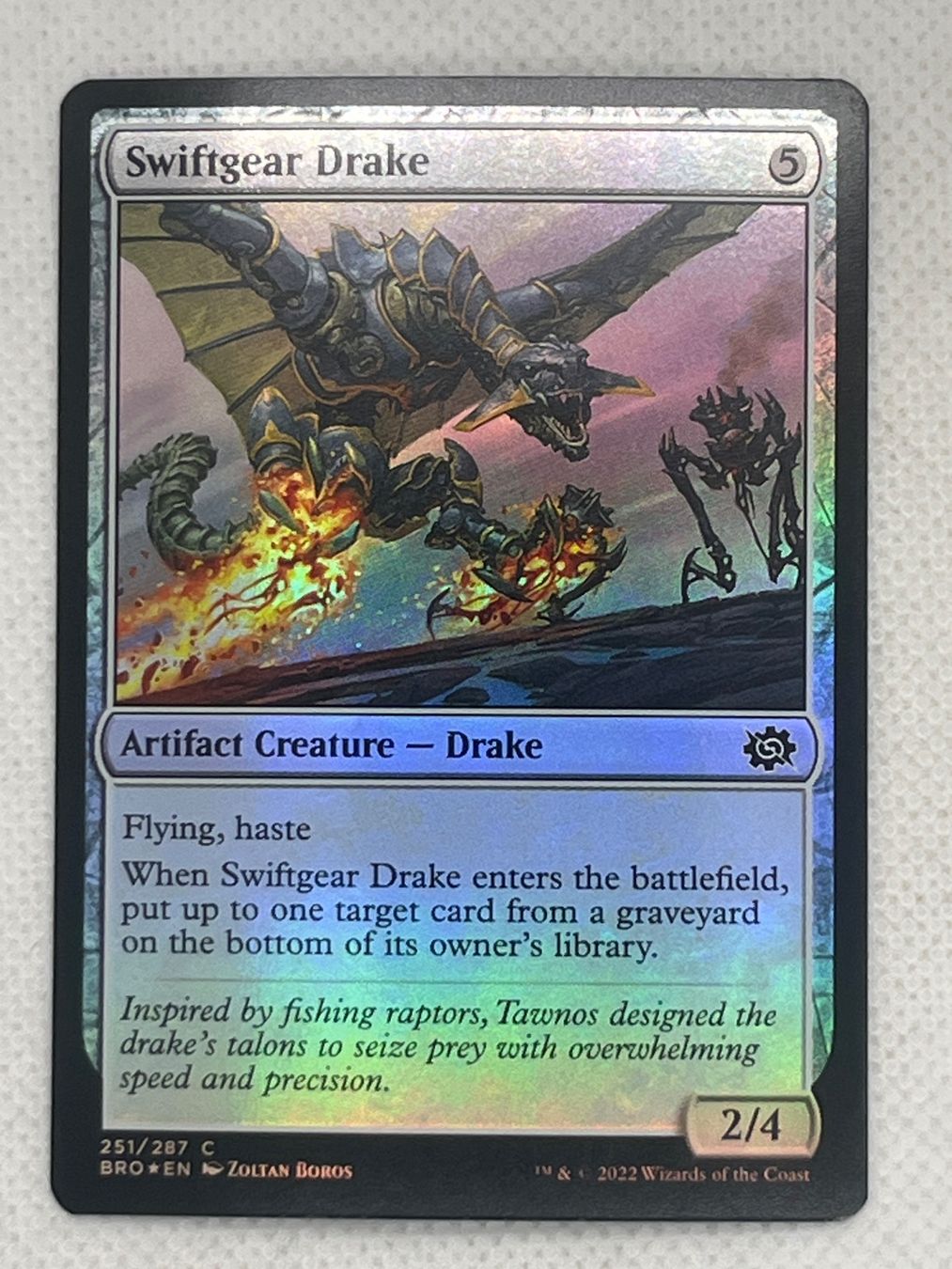Magic The Gathering Carte collezionabili: MTG Swiftgear Drake BRO 251 Foil Common – Usato da Hinterkappelen venduto da Kim1992