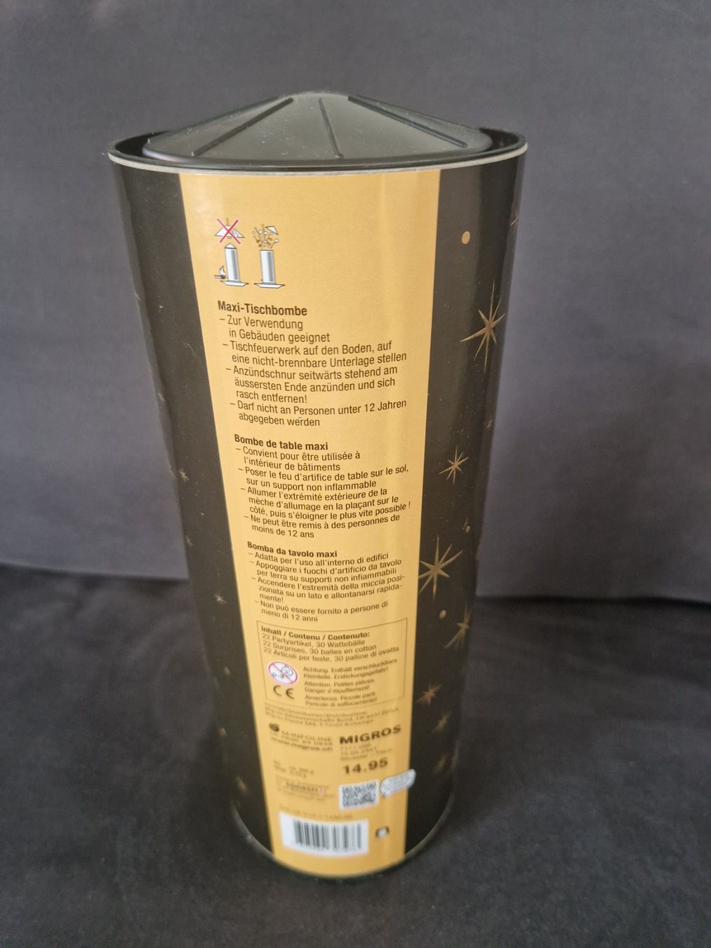 Migros Tutte le decorazioni: Bombe de table maxi pour la fête - Tischbombe – Nuovo e nell'imballaggio originale da Villars-sur-Glâne venduto da Agnie80 1