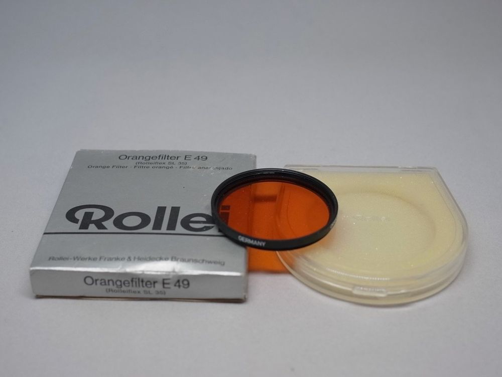 Filtre Orange Rollei RIII Pour Rolleiflex 2.8 – Bon état – Correction De Couleur