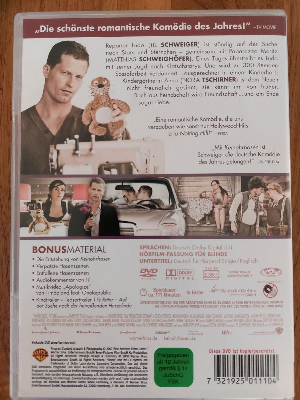 Tutti i DVDs: DVD - KeinOhrHasen – Usato da Rheinfelden venduto da FilmAuktion 1