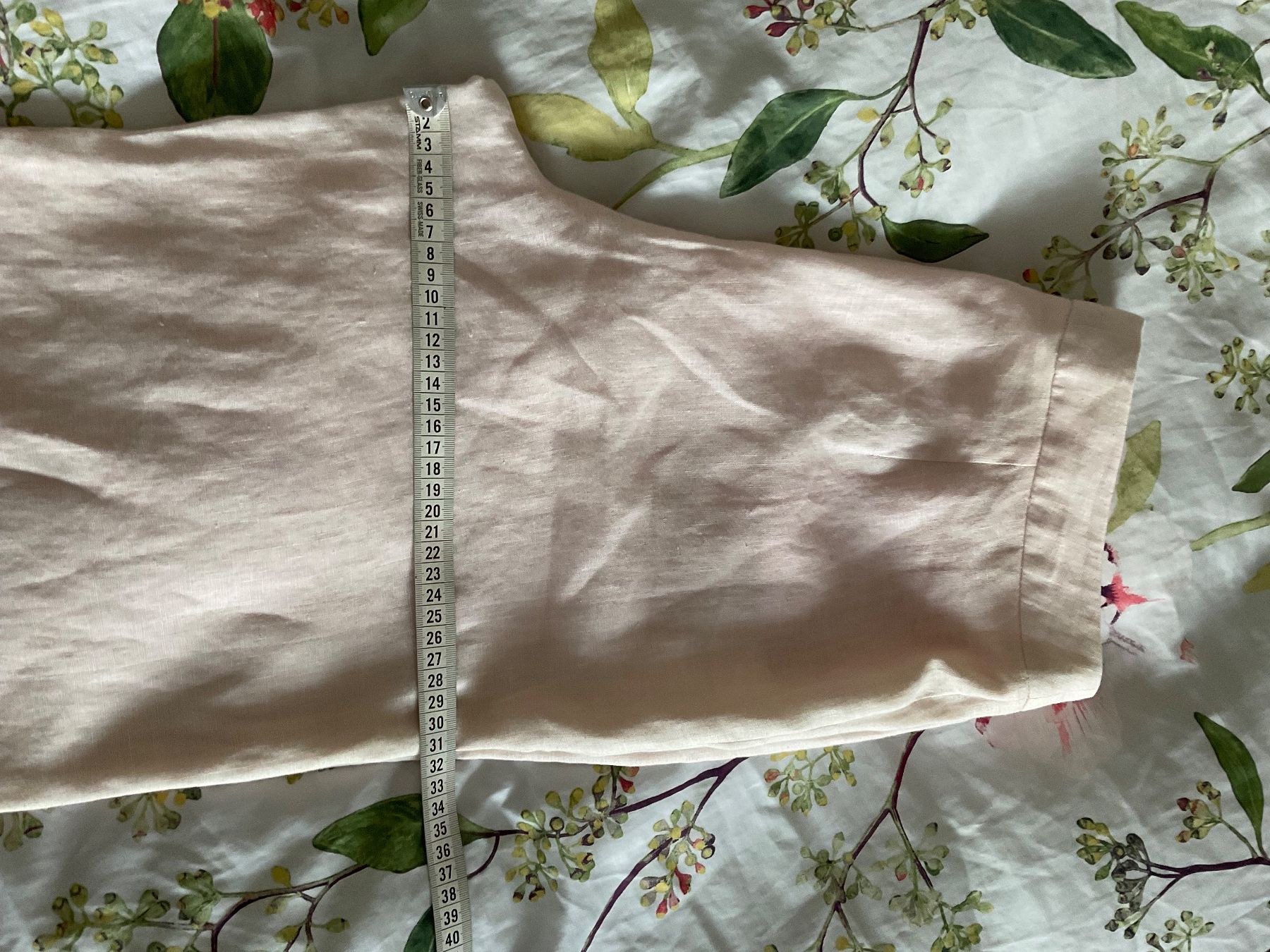 Pantaloni: LONGHIN 100% Leinen Hose Gr 40 hellrosa – Usato da Urdorf venduto da alda02 7