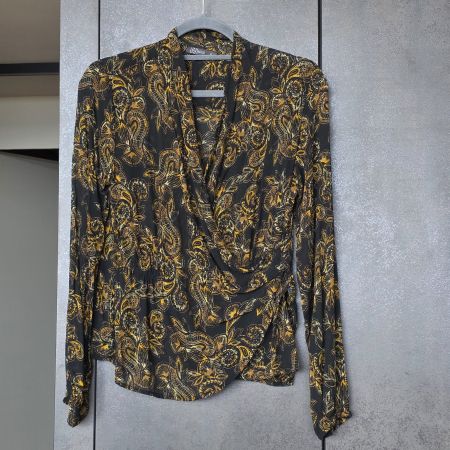 🐸 NILE BLUSE RAFFINIERTE WICKELOPTIK S LUFTIG LEICHT