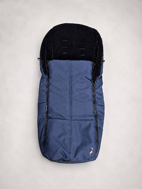 Sacchi a pelo: Fusssack Kinderwagen dunkelblau mit Kunstfell – Usato da Basadingen venduto da ste_vyw2