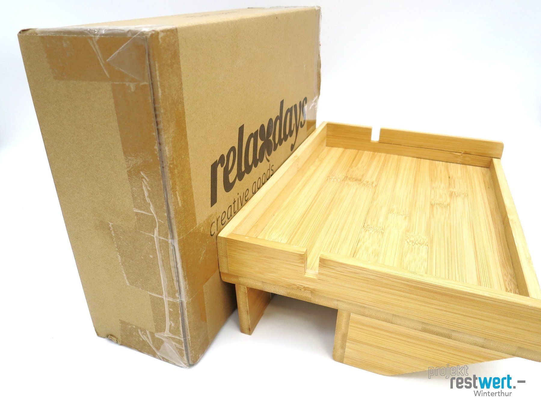 Letti: RELAXDAYS Bettablage Bambus 32.5cm (mit RISSE) – Nuovo (secondo la descrizione) da Winterthur venduto da Restwert_Winterthur