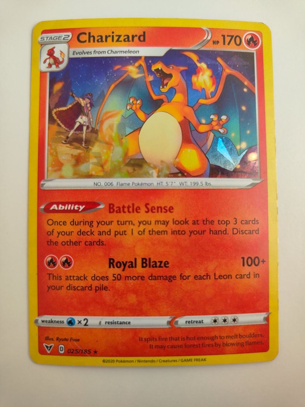 Pokémon Carte collezionabili: Pokemon Charizard Glurak Holo Cracked Ice 2020 Sword Shield – Usato da Thalwil venduto da FigurenFreunde
