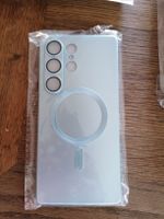 Luxury Matte Magnetic Case for Samsung S25 Ultra Light Blue