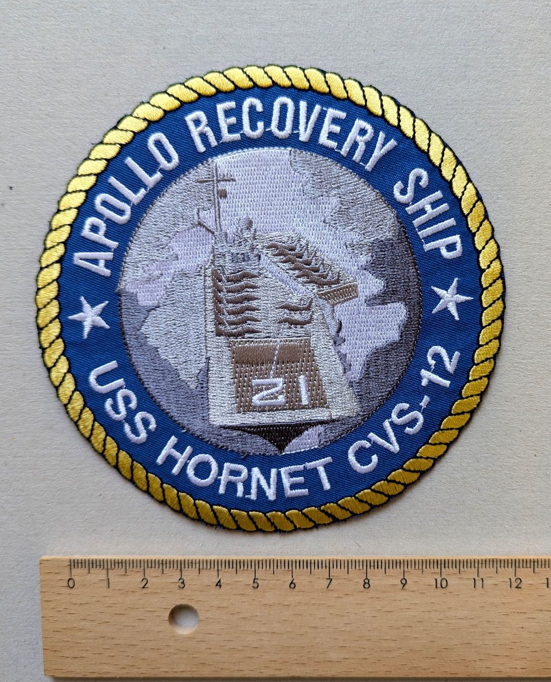 Toppe: Patch "APOLLO RECOVERY SHIP / USS HORNET CVS-12", Schulter – Nuovo (secondo la descrizione) da Olten venduto da J.Cooper58 1