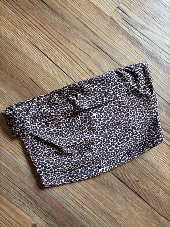 Bershka Leopard Bandeau Top Gr. M/38