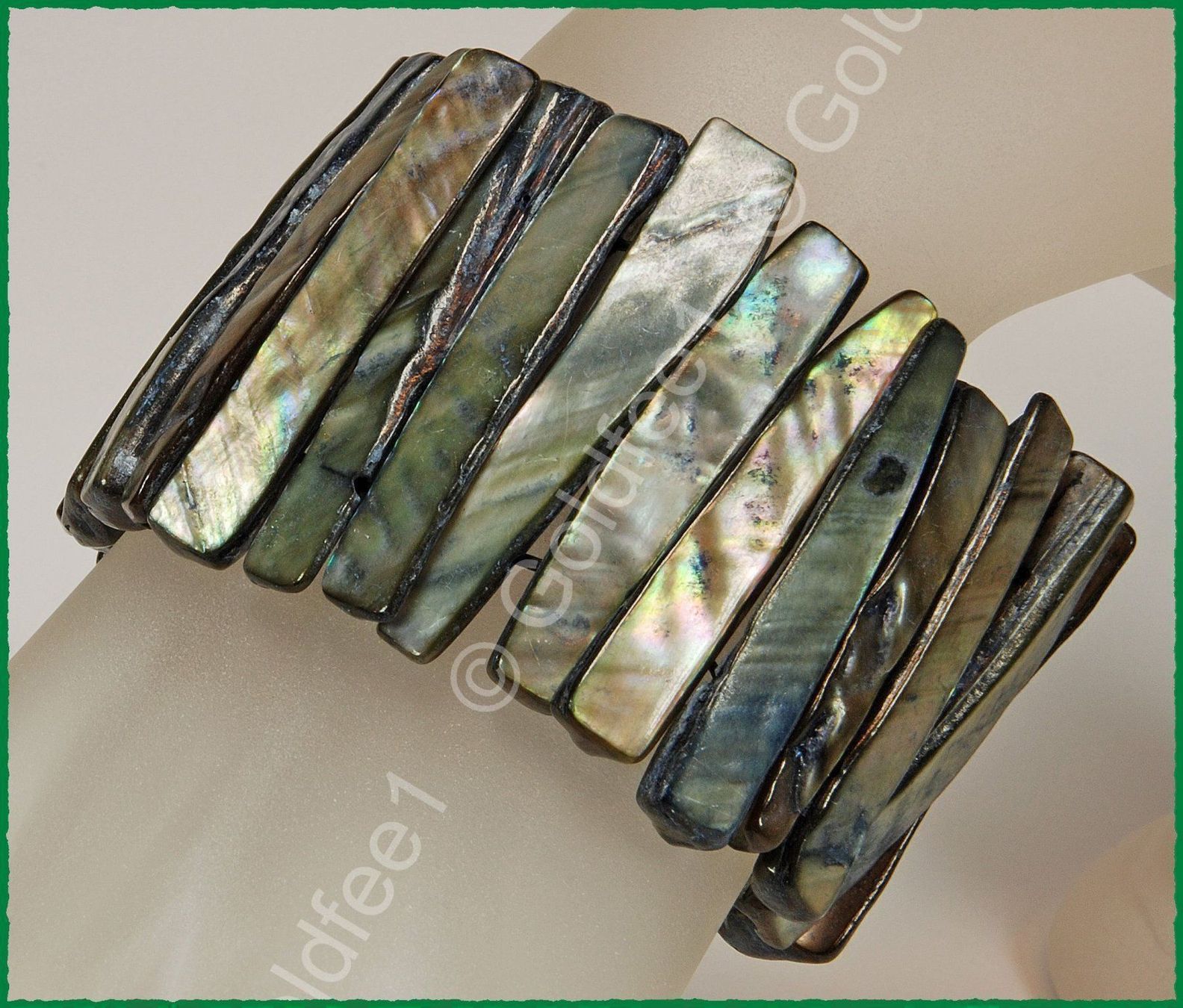 Bracciali & Braccialetti: Mutter der Perle Shell Stretch Armband – Nuovo e nell'imballaggio originale da Oberglatt ZH venduto da Goldfee1 4