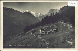 Mayens de Finhaut et le Mt. Blanc