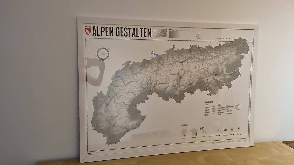 Posters & Illustrations: Wandbild "Alpen" mit Rahmen – D'occasion à Zürich par loo_nhk8