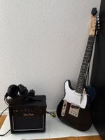 E-Gitarre Set mit Verstärker und Kopfhörer