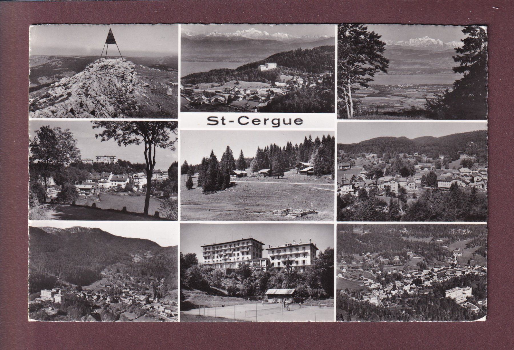 Cartoline postali: ST-CERGUE - 9 images - 1961 – Usato da Pully venduto da nicecards