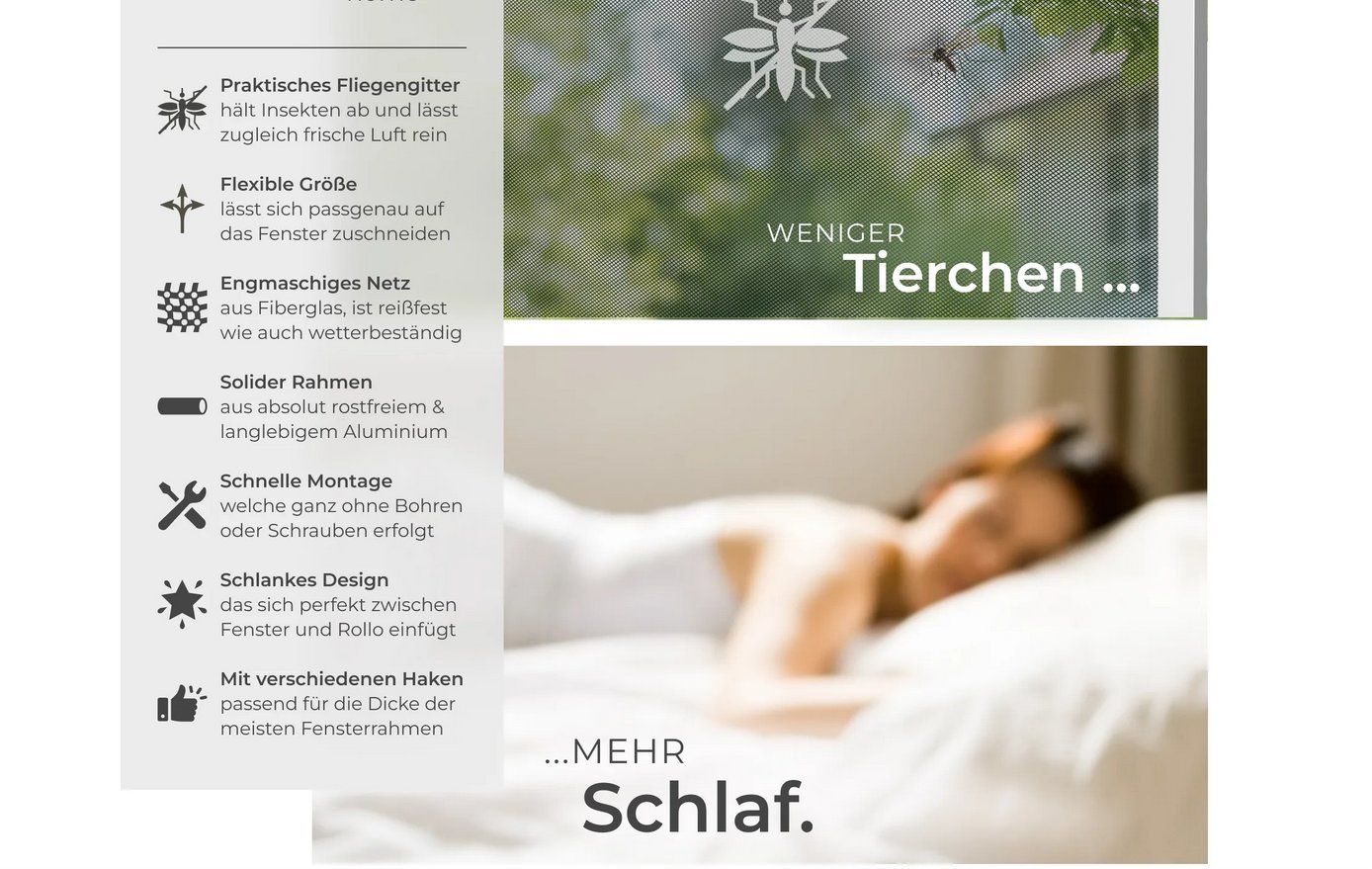 Altro per la casa: Fliegengitter weiss 100 x 120 cm – Nuovo (secondo la descrizione) da Steinhausen venduto da Retourenprofis 1