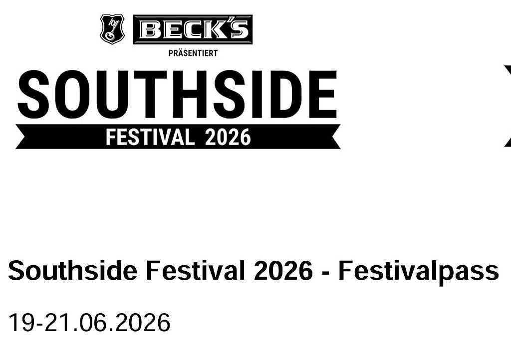 Biglietti: Southside Festival Ticket – Usato da Seon venduto da J_R_Y