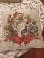 Kissen mit Katzenmotiv 