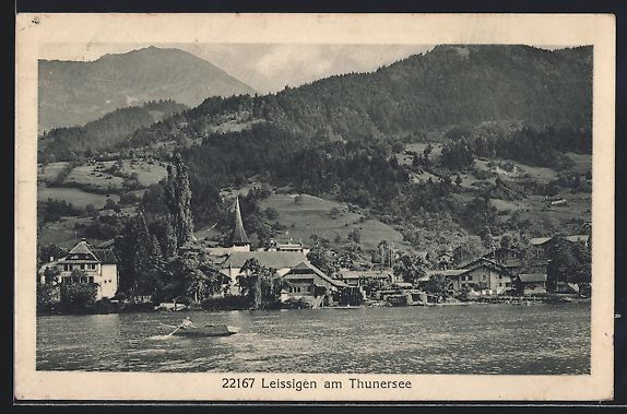Cartes postales: AK Leissigen am Thunersee, Panorama – D'occasion à Berlin par bartko-reher