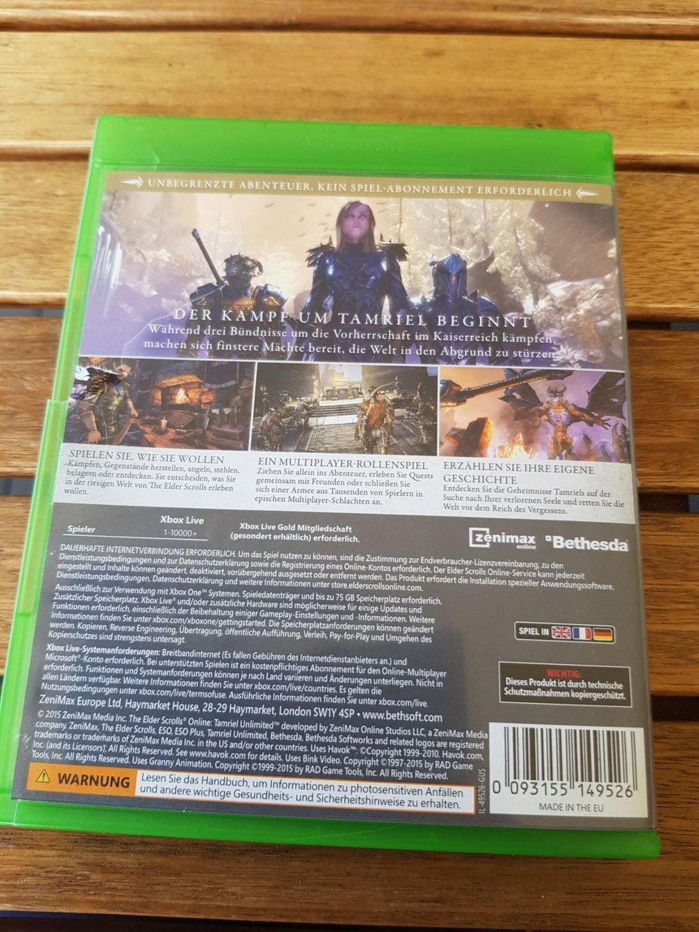 Microsoft Giochi: THE ELDEN SCROLLS ONLINE XBOX ONE – Usato da Emmenbrücke venduto da prisan_LU 2