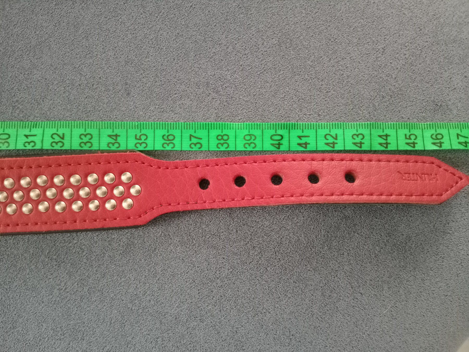 Hunter Guinzagli & Collari: Hunter Hundehalsband Leder  Rot 37 - 42 cm – Nuovo e nell'imballaggio originale da Rüegsauschachen venduto da W4PAW 3