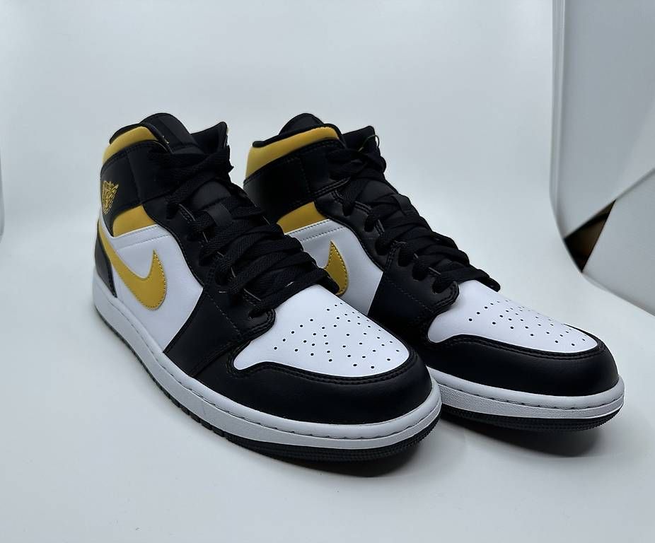 Jordan Scarpe da uomo: Jordan 1 Mid White Pollen Black (Gr. 46) – Nuovo e nell'imballaggio originale da Kreuzlingen venduto da fussball86 4