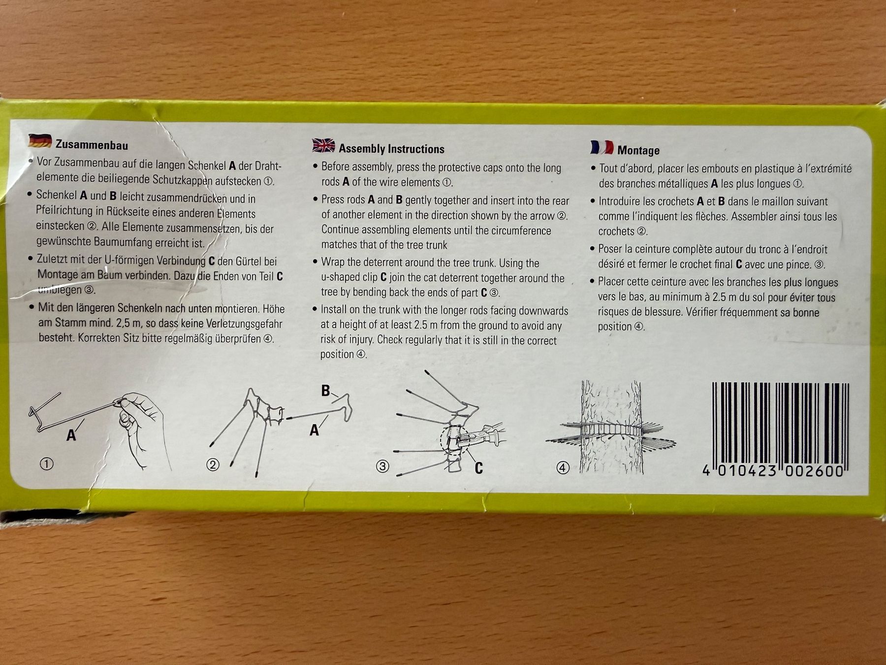 Gattaiole: Katzenabwehr Gürtel Neu – Nuovo e nell'imballaggio originale da Wallbach venduto da 10merlin 2