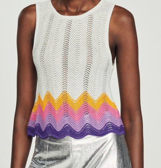 Sandro Top: New Sandro Crochet Gradient Tank Top - 4 – Nuovo e nell'imballaggio originale da St-Sulpice VD venduto da juhdu 1