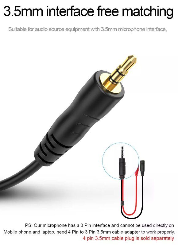 Microfoni: REDRAGON Seyfert Mikrofon Stativ Studio Audio 3,5mm – Nuovo e nell'imballaggio originale da Romanshorn venduto da pfimex 3