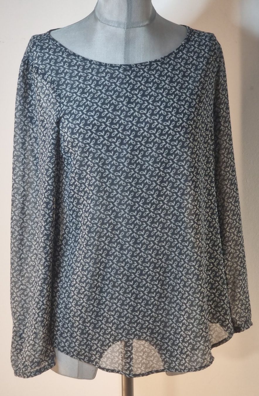 Blusen: S 36 SEIDENSTICKER leichte Bluse langarm Chiffon semitransp. – Neu (gemäss Beschreibung) aus Dürnten von Bachtelsurfer