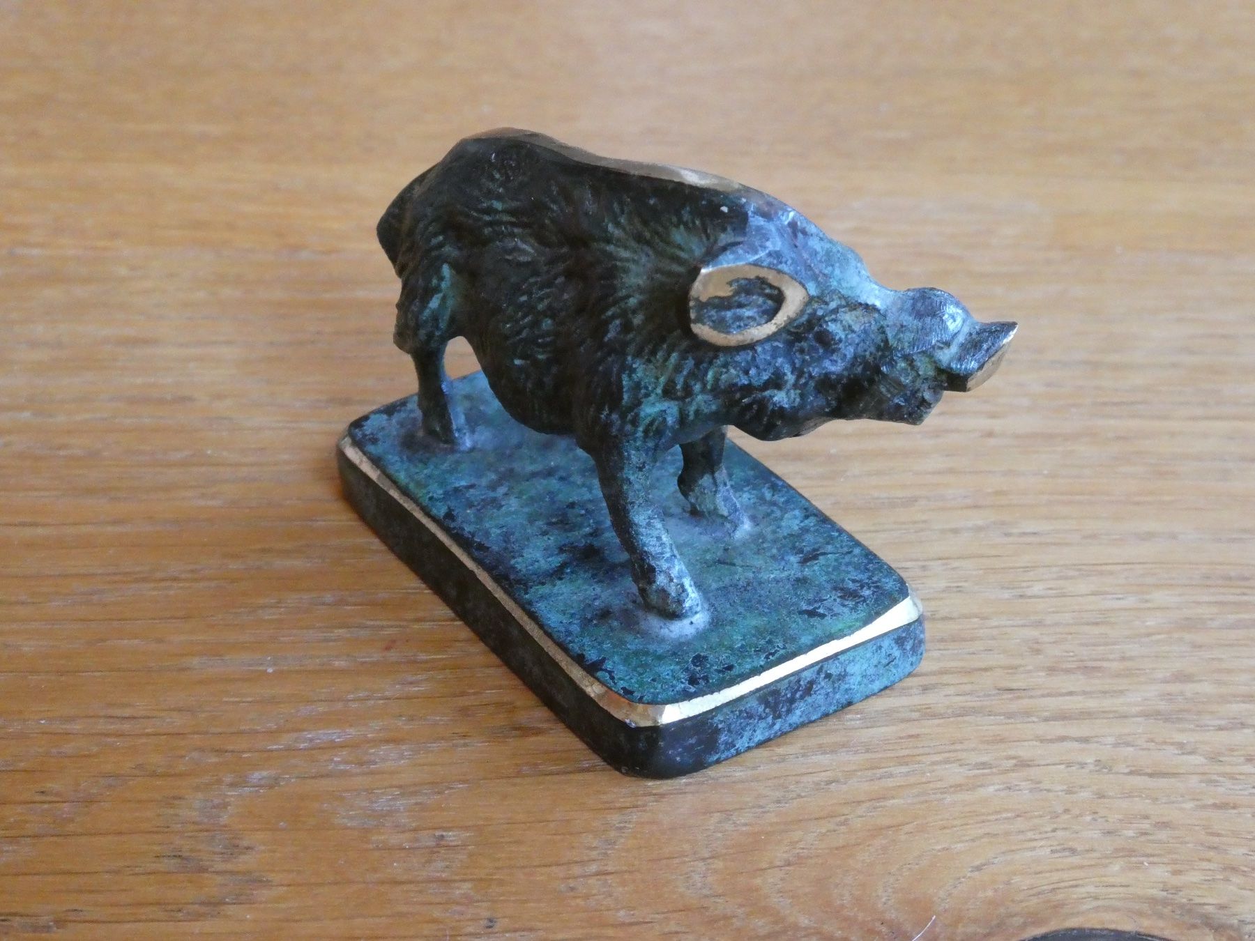Statuette: Bronzeguss schöne Wildsau als Briefbeschwerer oder so..... – Usato da Lüchingen venduto da Eeizo 3
