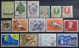 Liechtenstein Lot mit alten Werten