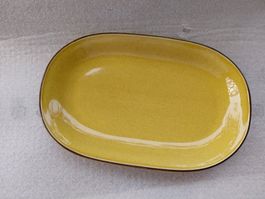 RÖSSLER große Senffarbe Platte 32cm -F50