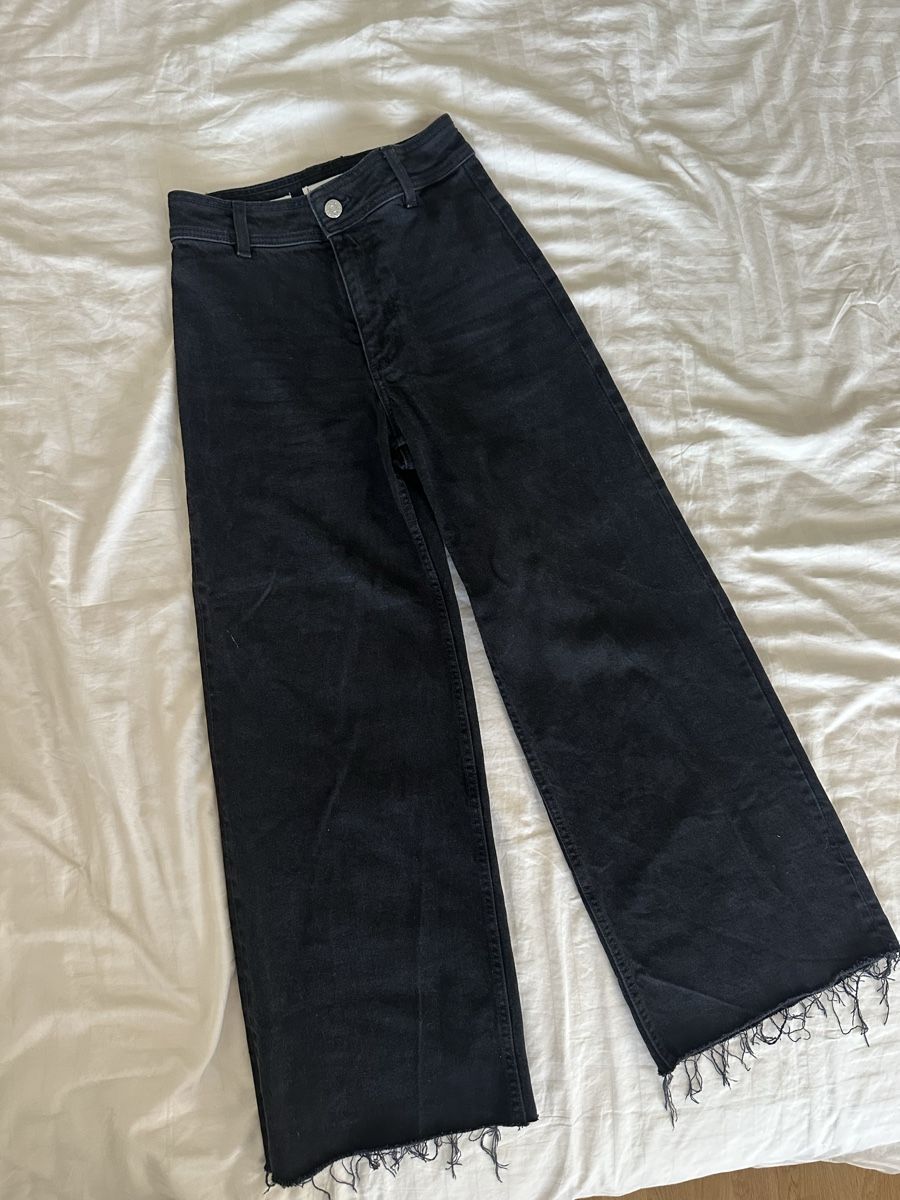 Annette Görtz Jeans: Mango Damen Jeans Wide Leg – Nuovo (secondo la descrizione) da Zürich venduto da pop_wv8q 1