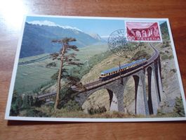 Maximumkarte 1963, Bern-Lötschberg-Simplon-Bahn, ET-o