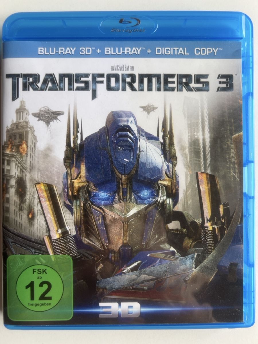 Alle DVDs: Transformers 3 Blu-ray 3D + Blu-ray + Digital Copy – Gebraucht aus Wollerau von Plakatfreund