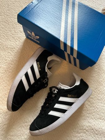 Adidas Gazelle Schwarz/Weiss,  Grösse 36