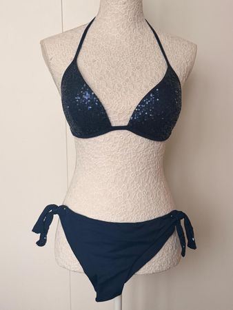 Bikini Blau Calzedonia mit Pailetten