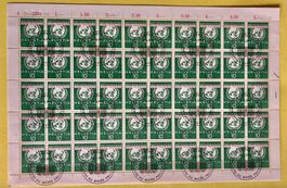 Dienstmarken Bogen Stamp Museum GESTEMPELT  GENEVE