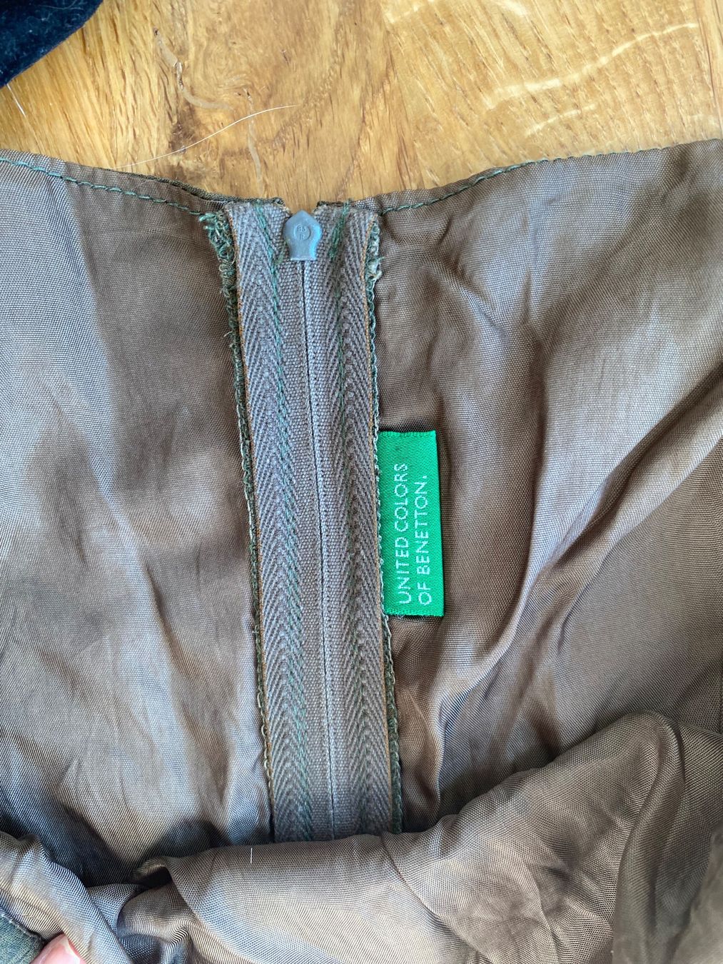 Benetton Kleider: 90's Dress Kaki – Gebraucht aus pont-la-ville von dia_tt5h 3