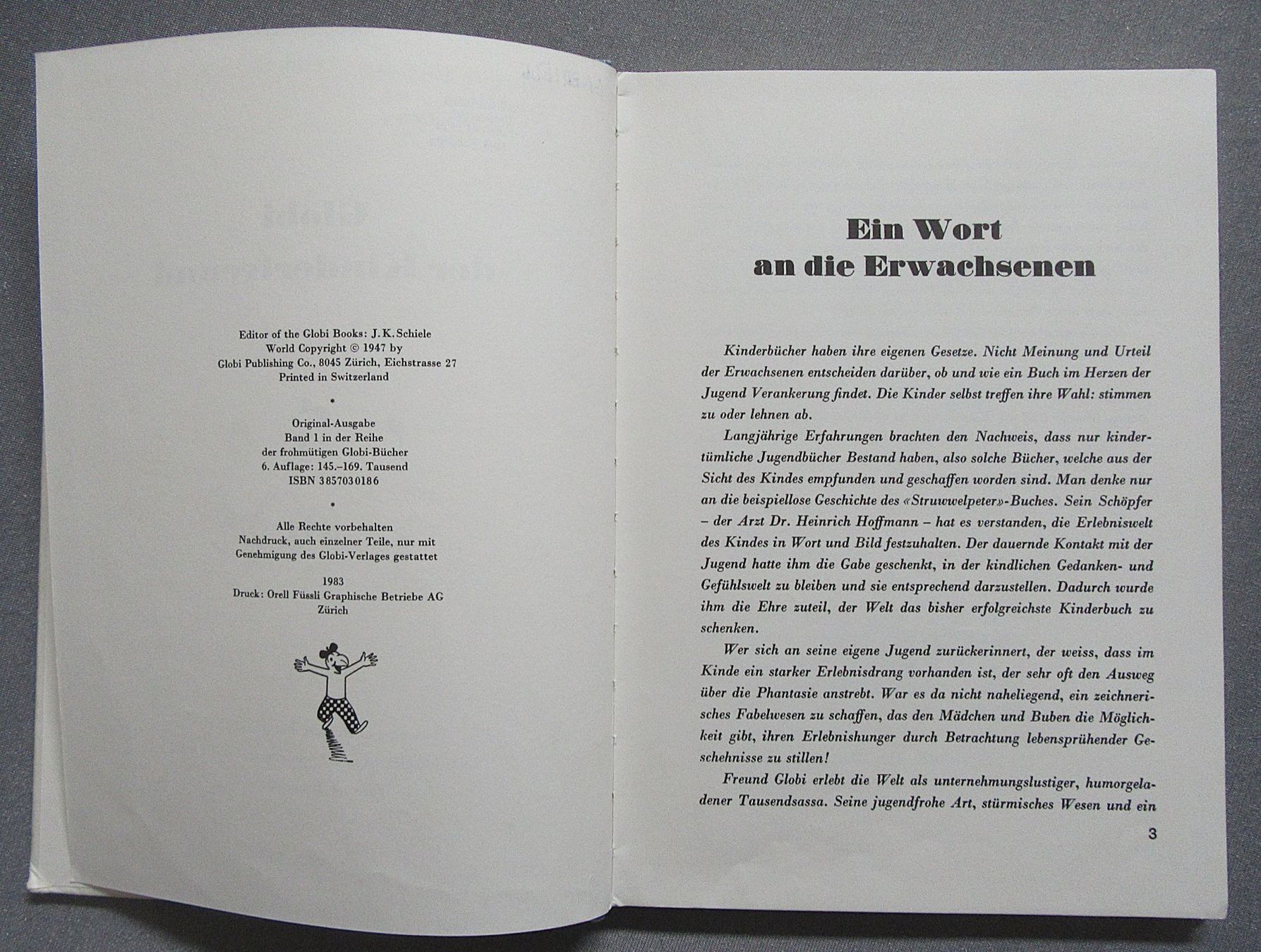 Libri: Globi der Kinderfreund - 6.Auflage 1983 – Usato da Auenstein venduto da Padabimbim 1