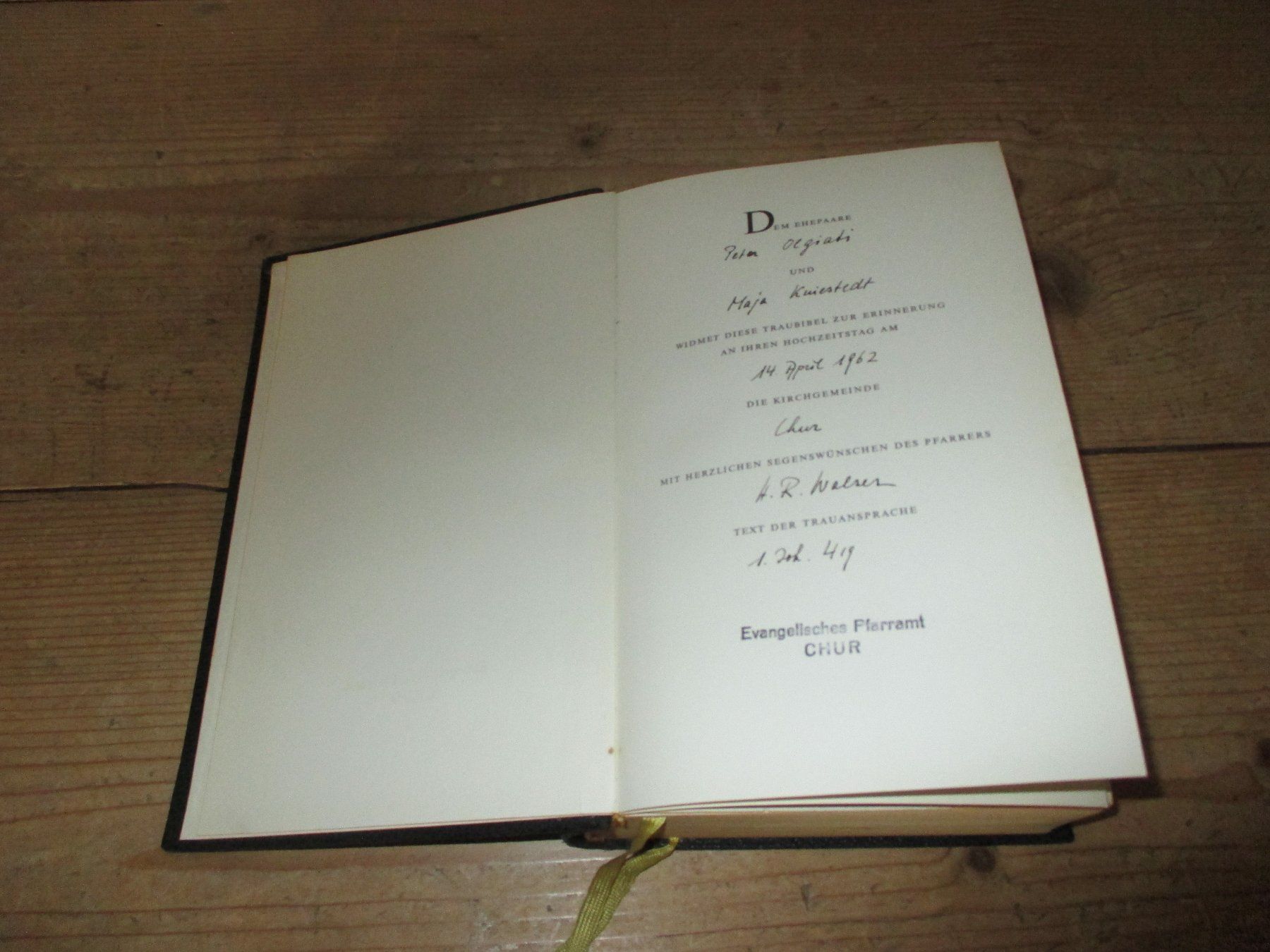 Libri: Bibel, 1955 – Usato da Flims - Dorf venduto da Stagediver 1