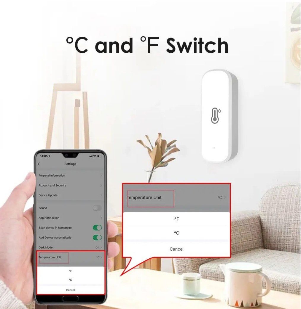 Sonstiges für Haushalt & Wohnen: WiFi Temperature Humidity Sensor Indoor Smart Life Sensor – Neu und originalverpackt aus Rupperswil von  2