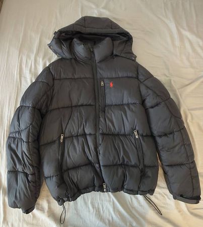Ungetragene Pufferjacke Schwarz Grösse L (Polo Ralph Lauren)