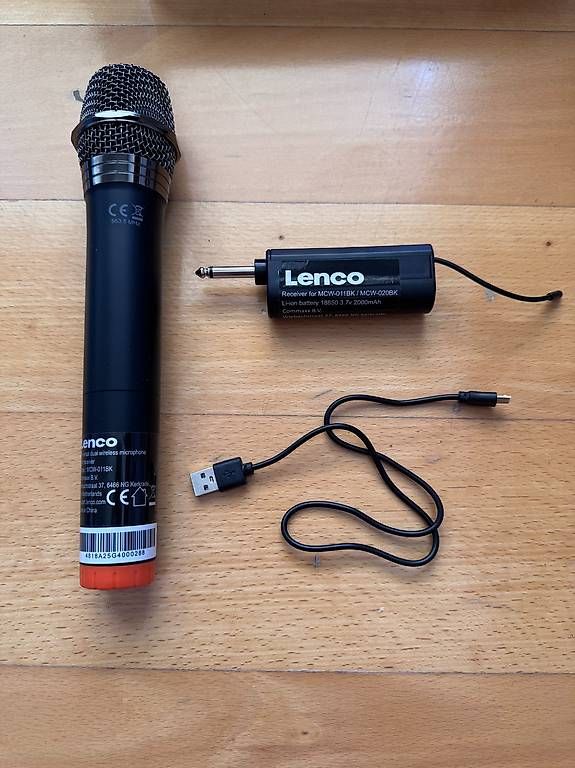 Microfoni: Lenco Wireless Microphone w/Receiver 6.3mm Connector Used 1X – Usato da Zürich venduto da rob_b9v6 1
