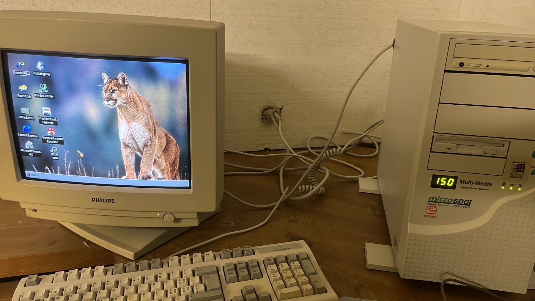 PCs: Retro Gaming PC Microspot Pentium 150 + div. – D'occasion à Bever par Traumeli 1