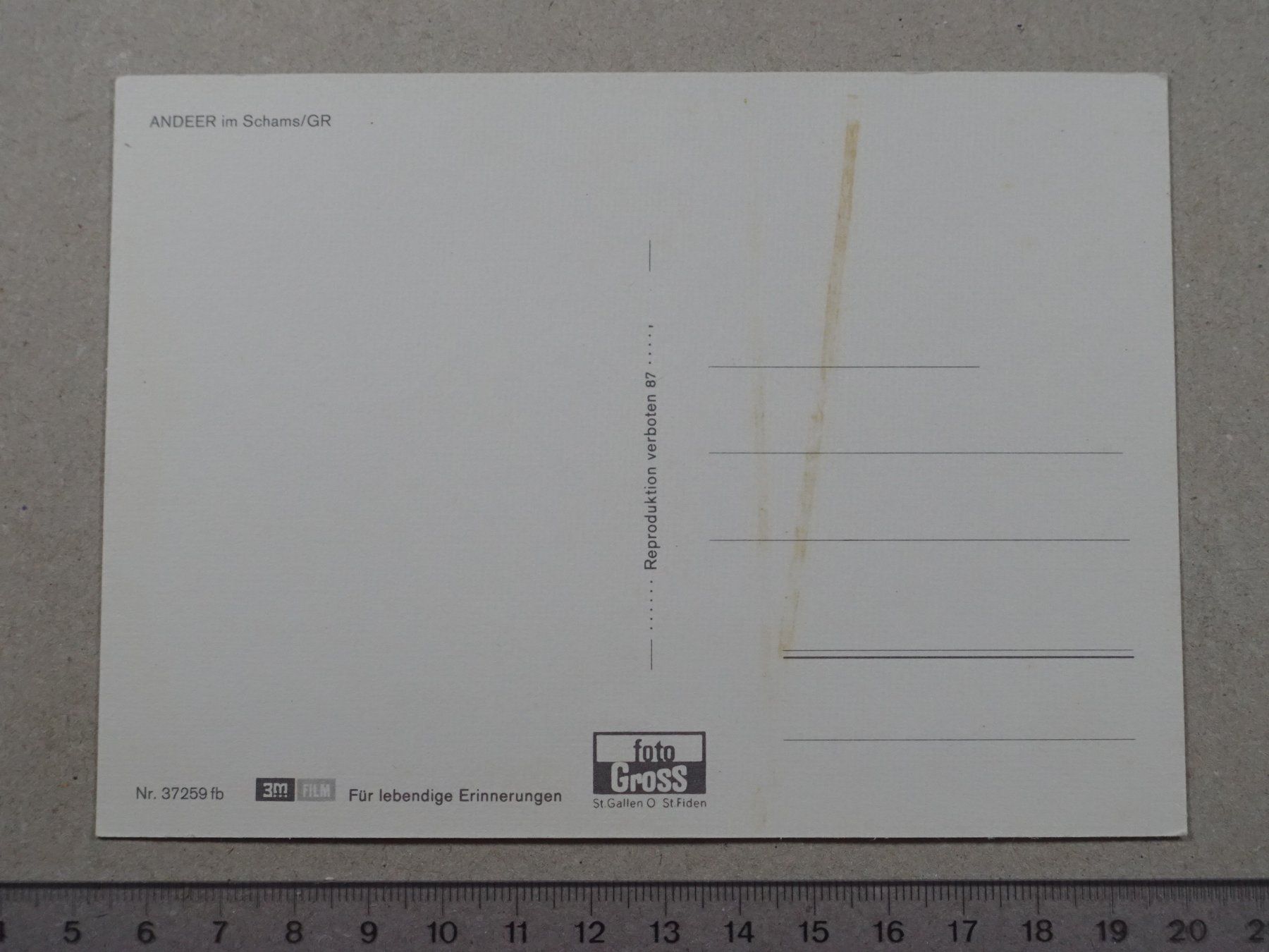 Ansichtskarten: Andeer, Schams – Gebraucht aus Lenzburg von fh1 1