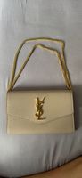 Saint Laurent Kette Tasche Leder beige neuwertig