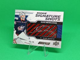 Elvis Merzlinkins Blade Breakers Auto Blue Jacket Lugano /99